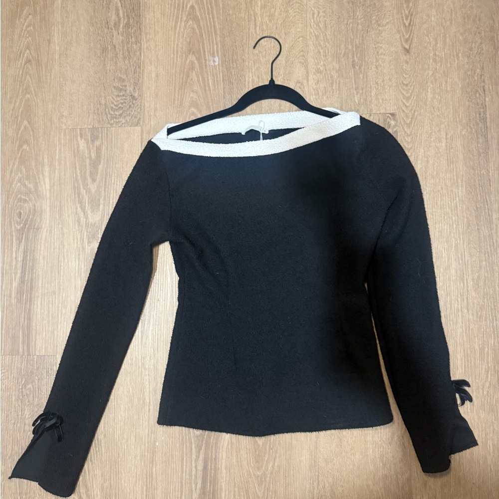 ZARA fitted black top S - Picture 8 of 13